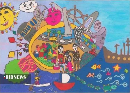 نقاشی نونهال کیش در نمایشگاه بین‌المللی یک دنیا، هزار رویا