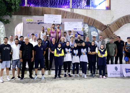 قهرمانی تیم برنج ولیعصر در لیگ والیبال ساحلی خلیج فارس کیش