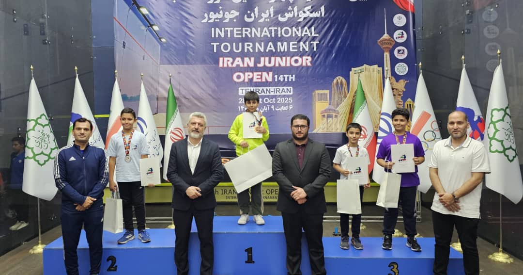 کسب مقام اول پندار ترکزاد در مسابقات اسکواش ایران جونیور