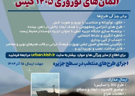 فراخوان طراحی المان های نوروزی ۱۴۰۵ کیش