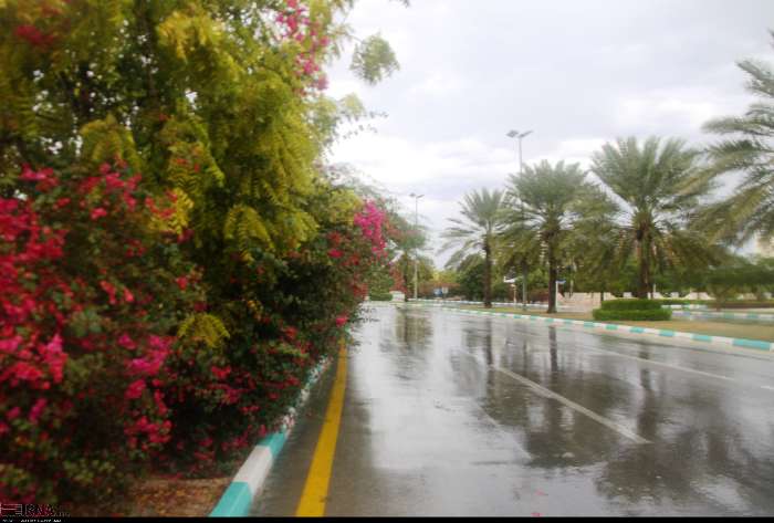 بارش ۱۷ میلی متری باران در کیش، ۲۲ آذر