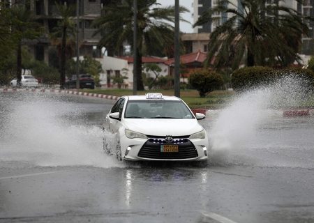 بارش شدید باران در جزیره کیش
