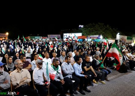 هشتاد و چهارمین شب حماسه خیابان در کیش همزمان با شب سالروز آزادسازی خرمشهر
