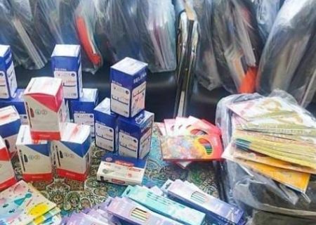 اهدای ۱۵۰ بسته لوازم التحریر به دانش آموزان نیازمند کیش