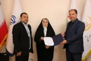 اعطای حکم مسئولیت مسئول کمیته حقوق ورزشی کیش در انجمن حقوق ورزشی جمهوری اسلامی ایران