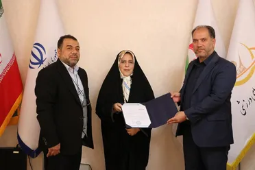 اعطای حکم مسئولیت مسئول کمیته حقوق ورزشی کیش در انجمن حقوق ورزشی جمهوری اسلامی ایران